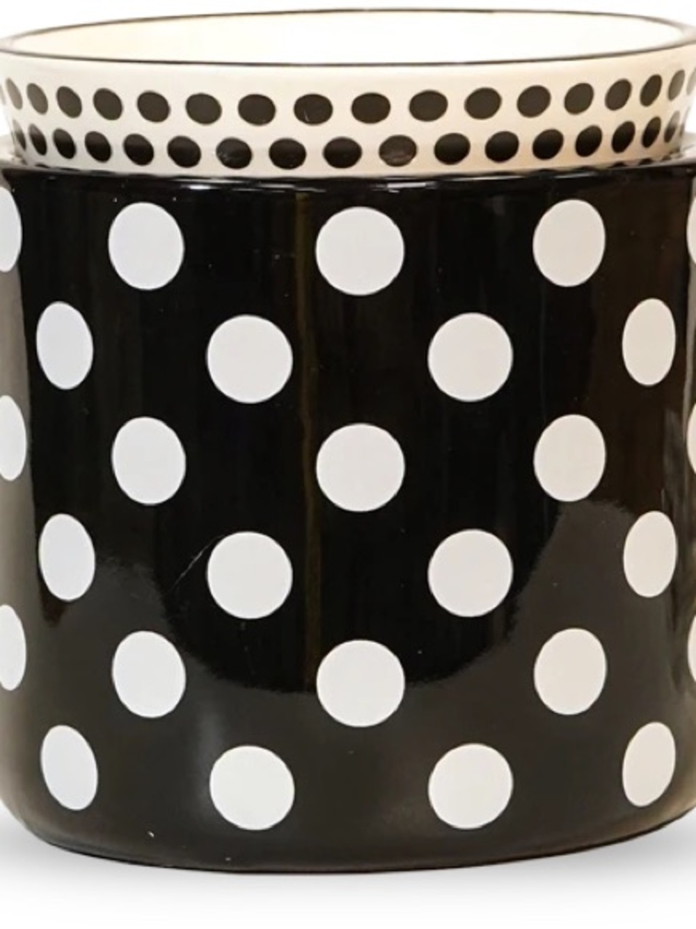 Pink Zebra Black and White Polka Dot Simmer Pot Wax Warmer